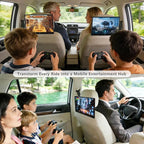 14 inch 4K Android Car TV Headrest Monitor for Cars Back seat Rear Entertainment System, Support Wireless Phone Link Touch Screen,with WiFi/Bluetooth/HDMI/USB/Video Player 4G+64G 8core (1PCs)