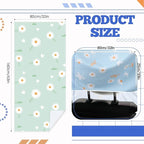 Hahafelt 2 Pack Car Seat Towel Covers with Storage Bag, 63 x 32 Inch Universal Non Slip Waterproof Sweat Protector for Car Truck, Gym Swimming Running, Machine Washable (Daisy)