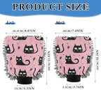 Blueangle 2 Pack Black Cats Car Wash Mitt - Chenille Microfiber Scrub Mitts for Scratch-Free Car Washing & Home Cleaning, Auto Detailing Mitt（507）