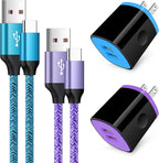 Type C Charger Fast Charger Block Wall Plug Android USB C Cord C Charger Cable Fast Charging for Samsung Galaxy S23 S22 S21 Ultra/S21 Plus/S21/S20/S20 FE/S10/S9/A10e/A32/A71/Note 20 10 9,Moto G8/G7