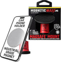 Mob Armor MobNetic Maxx MS - MagSafe Compatible Car Phone Mount w/ 90º Tilt, 360º Rotation & Durable Aluminum Build, Magnetic Holder for iPhone & Android Devices, USA Assembled - Red