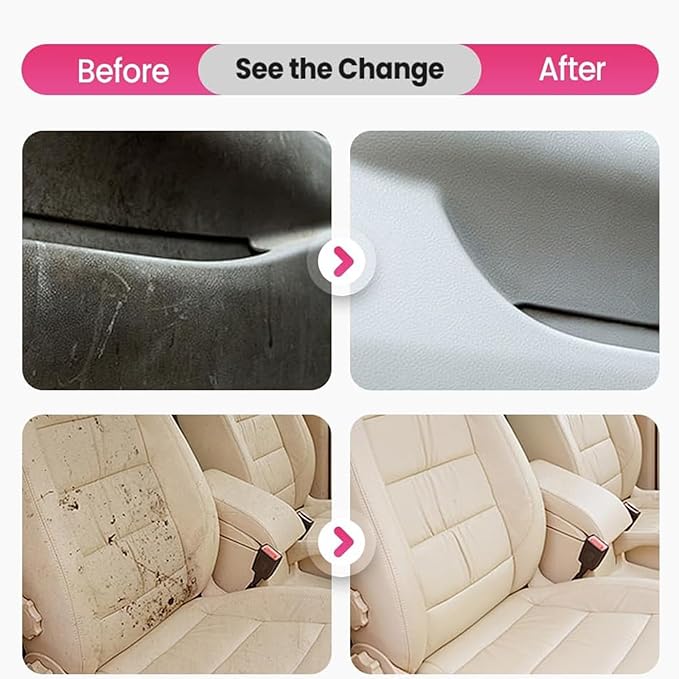 Polishing Cleaner Car Interior, 2026 Upgrade Car Interior Cleaner Spray, All Purpose Car Interior Detailer Cleaner for Dashboards, Seats, Leather, Plastic-3Pcs