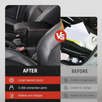 YJYWZH Car Armrest Storage Box for Toyota Hilux Center Storage Box Organizer Interior Hand Centre Consoles with 3 USB Port Arm Rest Double-Layer Accessories