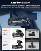 Vantrue N2X 2.7K Dash Cam Front and Inside, 5G WiFi Dual Dash Camera for Car with HDR IR Night Vision, STARVIS 2, GPS, 2.5K/60FPS, G-Sensor, 24/7 Parking Mode, Voice Control (Renewed)