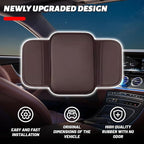 Car Center Console Cover, Leather Comfort Armrest Cover with 2 Storage Bag, Interior Car Accessories Universal Car Arm Rest Cover Pad for Car Decoration and Storage, Fit for Most Vehicle (Brown)