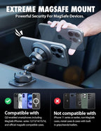 Bracketron MagAlign Pro MagSafe Car Mount Vent & Dash - Magnetic Phone Holder for Car Vent, Air Vent Phone Mount with 360° Rotation, One-Handed Operation for All Phones