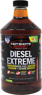 Hot Shot's Secret Diesel Extreme 64 oz – Treats 160 Gallons – Concentrated Diesel Fuel Additive, Fuel System Cleaner and Injector Cleaner, Restores Engine Performance