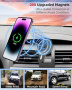 PZK Car Phone Mount for Toyota Camry 2007 2008 2009 2010 2011 Accessories Custom Air Vent Car Phone Holder Magnetic 15W Fast Wireless Charger 360° Rotation Cell Phone Automobile Cradles