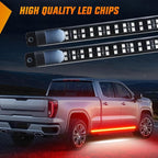 Nilight 2PCS 70 Inch Emergency Strobe Light Strip with Controller 864 LED Red Running Board Lights Flexible Side Flashing Warning Caution Safety Waterproof for Truck Construction Pickup