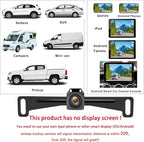 YEOIZO Wireless License Plate Backup Camera for Car/SUV - No Drilling WiFi HD 160° View, Waterproof Reverse/Rear View Camera with Real-Time Signal, Compatible iPhone/Android/iPad (Parking/Hitch Aid)