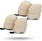 Maxshine Universal 4-Pack Professional Microfiber Wash Mitts Auto Detailing - Car Washing Accessories - Finger Wheel & Dusting Mitt, Small Area Detailing & Wash Mitt (2 Sets)