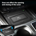 Wireless Car Charger for Cadillac XT4 2018 2019 2020 2021 2022 2023 - Qi Fast Charging Pad, Easy Installation, Center Console Mount
