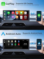 INNOVV V1 10.3" Wireless CarPlay & Android Auto, for Cars Without Factory CarPlay, True Plug & Play Magnetic Detachable, HD IPS Display, GPS Navigation, Fits All Cars