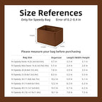 DGAZ Silk Purse Organizer Insert Fits LV Speedy 16/20/25/30/35/40/45 bags，Silky Smooth Bag Organizer，Luxury Handbag & Tote Shaper(Gold,SP40)