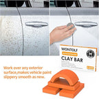 Wontolf Premium Grade Car Clay Bar Kit 4x100g, No Scratch Magic Clay Bars for Auto Detailing Cleaner Kit with Washing and Adsorption Capacity for Car Auto SUV,RV,Truck