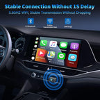 Wireless CarPlay Adapter for iPhone 2026 Upgrade - Plug & Play Convert Wired to Wireless Compatible with Cars 2016+, iOS 10+ (USB A/USB-C)