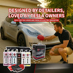 Renegade Products USA Tesla Detailing Kit - Car Wash Kit for Interior/Exterior Detail & Wash for Model S, Model 3, Model X, & Model Y