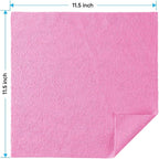 HOMEXCEL Pink Microfiber Cleaning Cloths, 20 Pack Cleaning Rags - Lint Free & Scratch-Free Microfiber Towels for Cars, House & Kitchen, Absorbent Cleaning Towels, 11.5 x 11.5 Inch