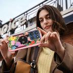 for Moto G Stylus 2025 Case - Compatible with MagSafe Women Cute Girls Magnetic Phone Cover Girly Cat Flower Floral Heavy Duty Shockproof Design for Motorola Moto G Stylus 5G 2025 Cases