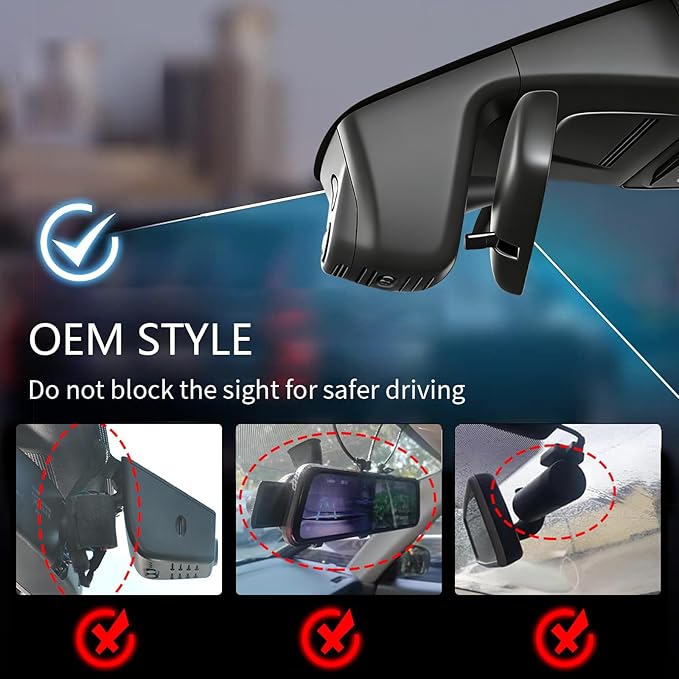 mangoal 4K Front & 2K Rear 2 Channel HDR Dash Cam, Dual STARVIS 2 IMX678 IMX675, Custom Fit for Gen6 CR-V & CR-V Hybrid 2023-2026(Black)(Model B), 5GHz WiFi, GPS, 128GB Card