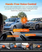 Vantrue S1 Pro AI Dash Cam Front and Rear, Dual 1440P Dash Camera w/2.7K, STARVIS 2, HDR Night Vision, 5G WiFi, 60FPS, GPS, Voice Control,24/7 Parking Mode, Support 1TB Max