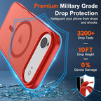 SUPFINE Magnetic for iPhone Air Case (Compatible with MagSafe)(Military Grade Drop Protection) Slim Translucent Matte Shockproof with Anti-Fingerprint Phone Cover for 17 Air,Red