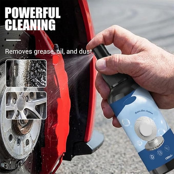 Brake disc cleaner spray for noise reduction,Fast-Drying Formula for Pads, Rotors & Calipers - Helps Remove Brake Dust, Oil (1PCS)