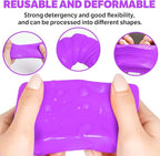 XPERTCHEMY Car Clay Bar 4 Pack 400g(4x100g), Auto Detailing Premium Grade No Scratch Magic Clay Bars Cleaner Kit with Washing and Adsorption Capacity for Car Auto SUV, RV, Truck, Purple