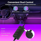 Car Led Lights Interior with Smart APP Control, Sync Music,DIY Mode,Multicolor Led Car Interior Light Kits,5V USB Led Lights for Cars, Trucks, SUVs