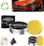 Titanium Ceramic Wax Cream, Strong Protection Car Coating Polishing Wax, Waterproof Formula with Graphene, for All Vehicle Types (3 Pcs)