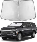 EcoNour Windshield Sunshade Compatible for Chevrolet Suburban 2021-2023 2024 2025, Sun Visor for Front Windshield & Window Sun Shade Cover, UV Heat Blocker & Protector, Car Accessories
