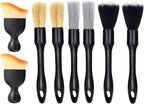 8 PCS Car Detailing Brush Set, Car Interior and Exterior Soft Bristle Cleaning Brushes, 4 Different Detailing Brushes for Auto Detailing, Dashboard, Vents, Wheels and Tires