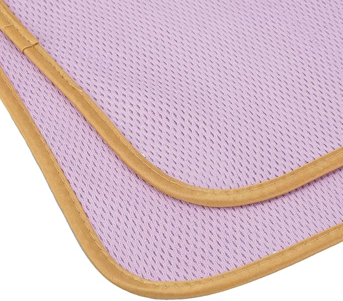 Maxshine 3 Pack Microfiber Towel (520GSM) - Purple with Yellow Silk Border, Professional Drying Cloths for Car Detailing - 20”x27.5” (51x70cm) - Ultra Soft, Scratch-Free Auto Detailing Towels