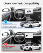 REEVAA Center Console Organizer for Tesla Model Y Juniper 2025-2026 (Premium & Performance), Model 3 Highland 2024-2026 All Trims [Dual-Tier Storage, Seamless Fit], Premium Silicone Liner, 4PCS, Black