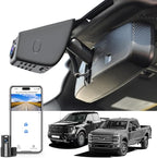 Mangoal Front 4K & Rear 1080P Dash Cam fit for Ford F150 2018-2026 F250/F350/F450 Super Duty 2020-2026 XLT Lariat King Ranch Raptor Limited Platinum (Model A), Free App & WiFi, GPS, 128GB Card
