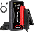 NEXPOW Car Jump Starter 2026 Upgraded Car Battery Jump Starter Pack 3000A Peak for Up to 9.0L Gas and 7.0L Diesel Engine 12V Auto Battery starter Jumper Cables Portable Lithium Jump Box with USB QC3.0