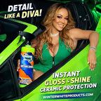 Winter White Riptide Shine Ceramic Detail Spray, Incredible Shine and Protection for Vehicle Paint, Extreme Water Beading, Safe for Cars, Trucks, Motorcycles, RV's and More, 16 oz. (Pack of 2)
