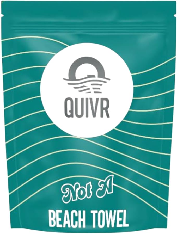 QUIVR “Not a Beach Towel” – Premium Microfiber Car Drying Towel – 1080 GSM, Edgeless, Ultra Absorbent & Scratch-Free – 31"×28" Auto Detailing Towel – Made in Korea