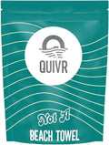 QUIVR “Not a Beach Towel” – Premium Microfiber Car Drying Towel – 1080 GSM, Edgeless, Ultra Absorbent & Scratch-Free – 31"×28" Auto Detailing Towel – Made in Korea