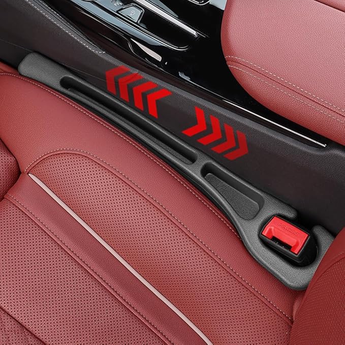 YLXGT Car Seat Gap Filler Organizer Universal for Car SUV Truck Accessories Seat Gap Plug Blocker with Storage Slot TC105 Black 4Pack