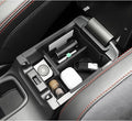 LUWU Center Console Organizer Compatible with 2022-2024 2025 2026 Subaru WRX Accessories Armrest Console Secondary Storage Box Insert Tray ABS Material Black (Standard Six-Speed Manual Transmission)