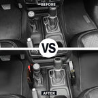 JWWY Gear Shift Storage Box Compatible with 2018-2026+ Jeep Wrangler JL JLU & Gladiator JT 4xe Center Consoles & Organizers Trunk for Jeep Wrangler JL Interior Accessories Fluff Fiber
