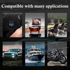 BATIGE USB 3.0 HDMI Car Mount Flush USB Port Cable, Alloy Shell HDMI USB3.0 Dash Panel Extension Cable with LED Indicator for Car Boat Motorcycle -3ft