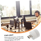 Cabilock 2pcs USB Night Light Dock Holder Hub Ports USB Extender Portable Atmosphere Light for Home Hotel Car