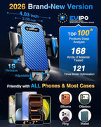 VANMASS Phone Holders for Your Car Ultimate Military-Grade Car Phone Holder Mount【Patent & Safety Certs】 Upgraded Shockproof Truck Air Vent Phone Mount for iPhone 17 Pro Max 16 Samsung Android,Blue
