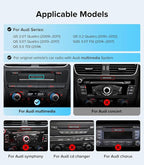 12.3" Android 13 Car Stereo CarPlay for Audi Q5 SQ5 8R (2009-2017) with MMI 3G Multimedia System-4G+64G Radio Upgrade, Wireless CarPlay Android Auto, 2400x900 Blue-Ray IPS Screen, Retains OEM Knob