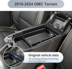 SKTU for 2018-2024 GMC Terrain Accessories Center Console Organizer 2018-2024 Terrain SL/SLE/SLT/AT4/Denali Console Tray GMC Terrain 2023 2024 Accessories 2024 Terrain Middle Console Organizer