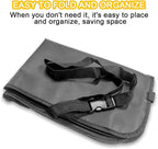 2PCS Car Seat Back Organizer, Waterproof Vehicle Storage Bag with Touch Screen Tablet Holder & 9 Pockets, Auto Kick Mats Back Seat Protector for Kids, Universal Travel Accessories (Black/Small)