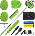 Car Detailing Kit Car Detailing Brush Set 62'' Mop Sponge with Long Handle&Chenille Replacement Head Auto Detailing Brushes Car Wash Kit Car Accessories Car Cleaning Tools for Interior/Exterior/Wheels
