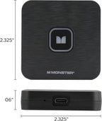 Monster Wireless CarPlay Adapter, Wireless Android Auto Adapter, Convert Wired to Wireless CarPlay & Android Auto, Compact Dongle for Factory Wired CarPlay Cars, USB-C & USB-A Cables Included